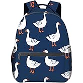 VANZEV Goose Pattern Backpack Travel Backpacks Laptop Rucksack,School Bookbag for Women Kids Boys Girls,Cute Animal Back Pack Accessories Bags,Ideal Gifts for Work, Outdoor Adventures
