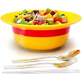 Straw Hat Ceramic Bowl Set w/ Spoon Fork &amp; Chopsticks - Novelty Ramen Bowl