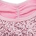TiaoBug Girls Sequined Ballet Dance Dress Sweetheart Leotard Pink 3-4