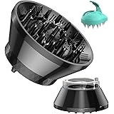 Universal Collapsible Hair Diffuser,Hair Dryer Diffuser for Curly Wave and Natural Hair, Diffuser Attachment for Hair Dryer,P