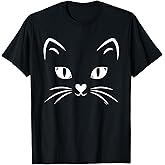 Cat Face, Black Cat, Halloween Costume T-Shirt T-Shirt