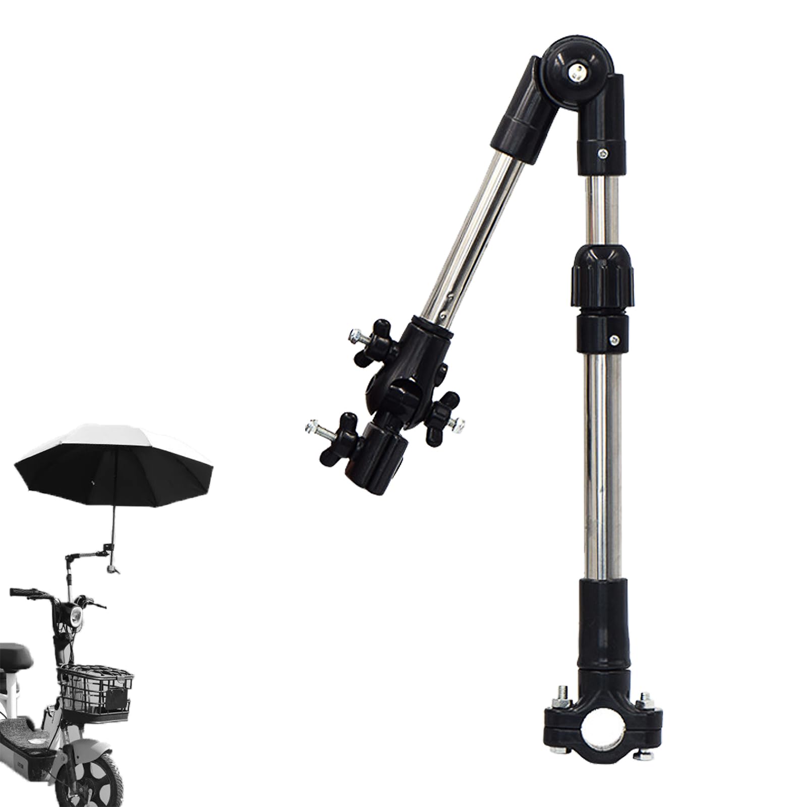 JVHLOV Umbrella Clamp for Pram, Stroller, Wheelchair, Bicycle - Adjustable Mount Holder
