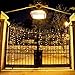 PwrSun 100 LED Solar String Lights, 39.1ft, Indoor/Outdoor, Waterproof, Auto Sensor, Warm White, Modern, Christmas