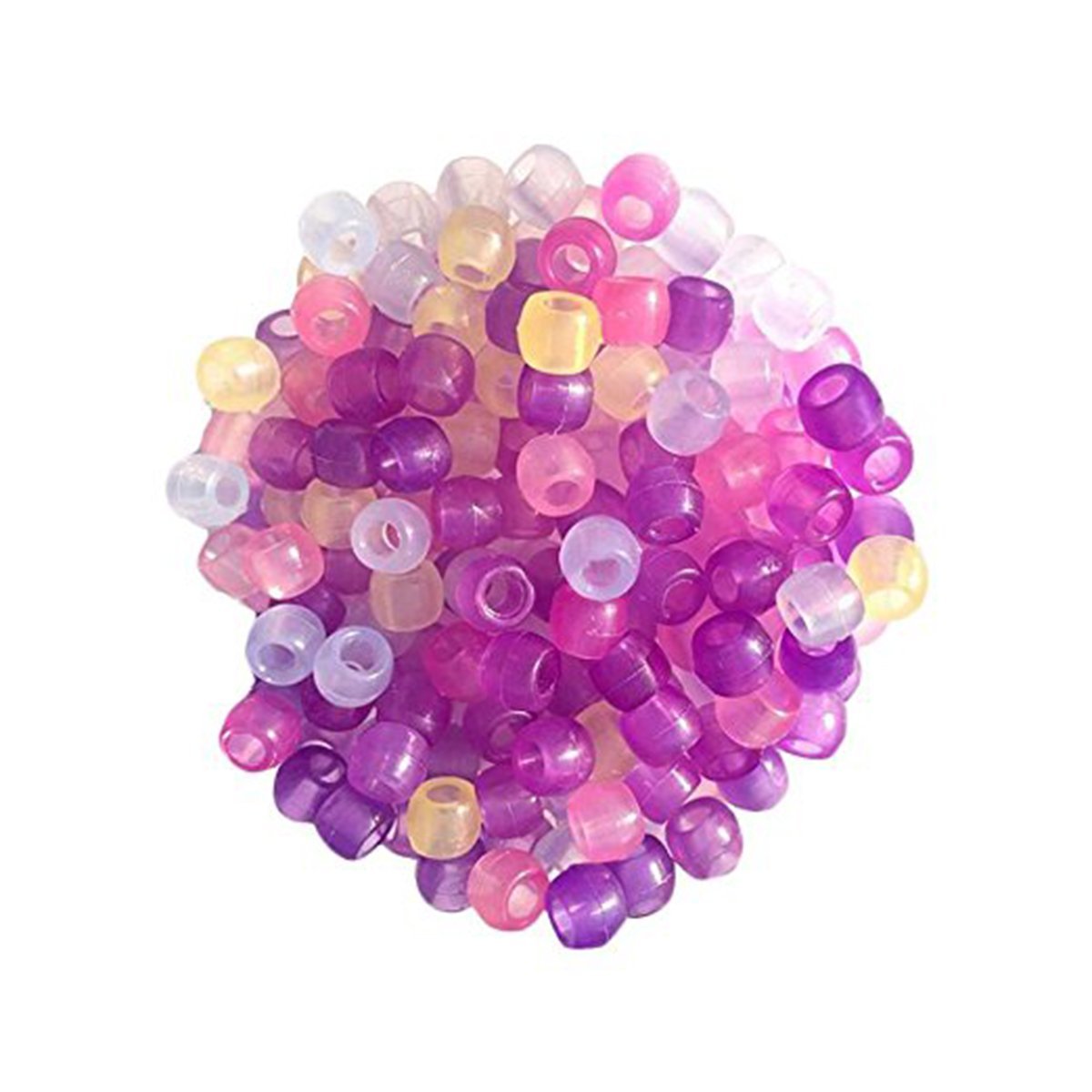 Rosenice 1000 x Colour Changing Sunlight Beads, Glow in the Dark Luminous Plastic 7-Color Pony Beads for Making Jewellery DIY Crafts Bracelets Necklaces