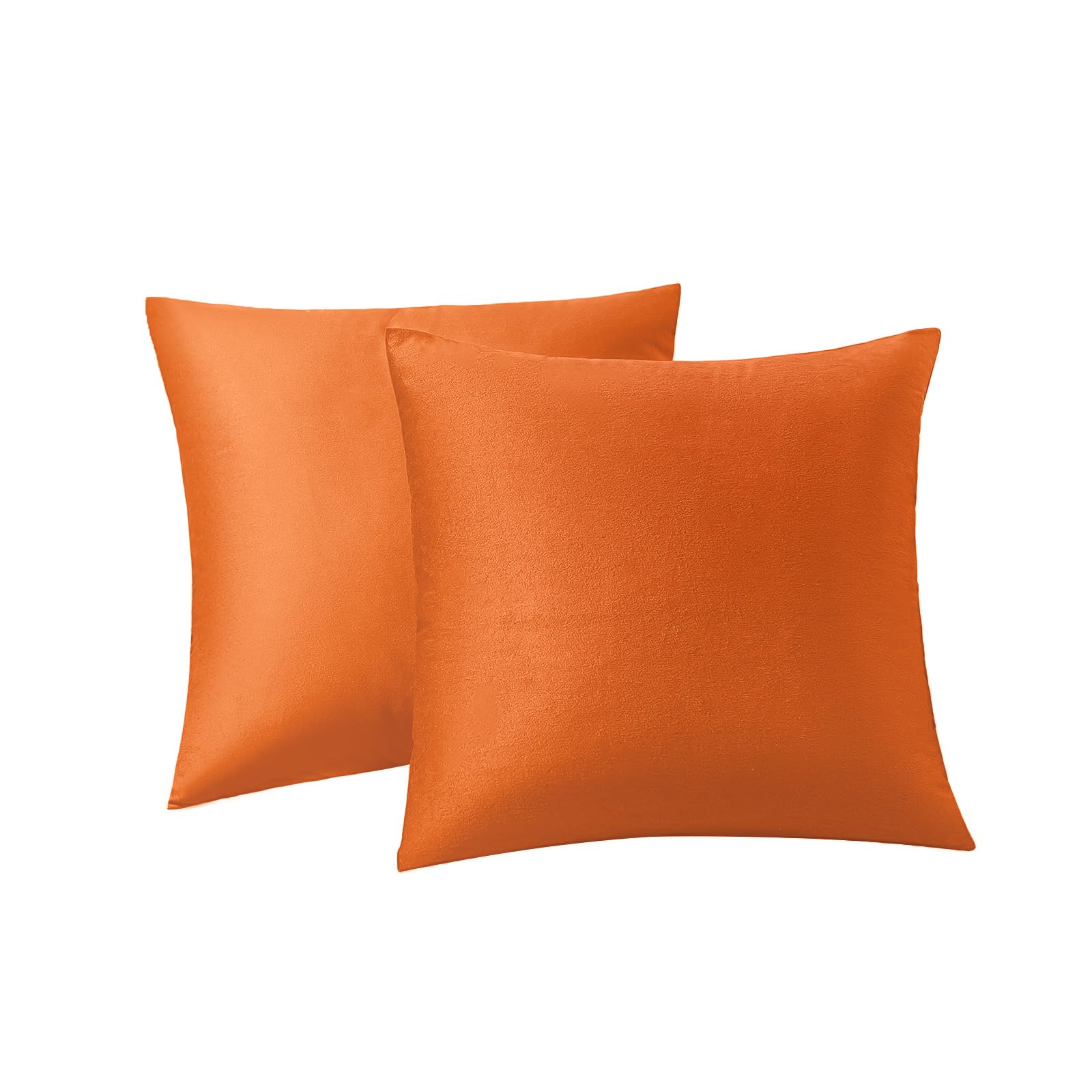 Photo 1 of RainRoad Fall Orange Throw Pillows Covers Set of 2 Soft Velvet Decorative Pillow Covers 18x18 Inch for Couch Bed(Fall Orange, 18" x 18"(Pack of 2))