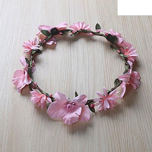 The bride wears the head/garland headdress/bridesmaid wedding/rattan hair ornaments/childrencms travel/simulation flowers-G