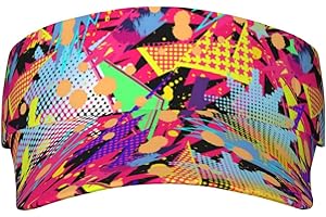 ROSIHODE Funny 80s 90s Sun Visor Hat Fashion Empty Top Baseball Sun Cap Golf Tennis Visor for Women Men