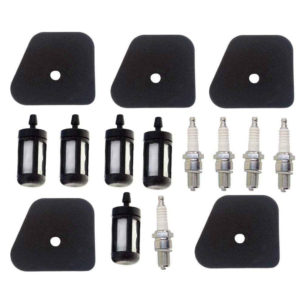 OxoxO 4180 120 1800 Air Filter Spark Plug Fuel Filter Compatible with FS87 FS90 FS100 FS110 HT100 HT101 HL100 HL90 Trimmer (5 set)