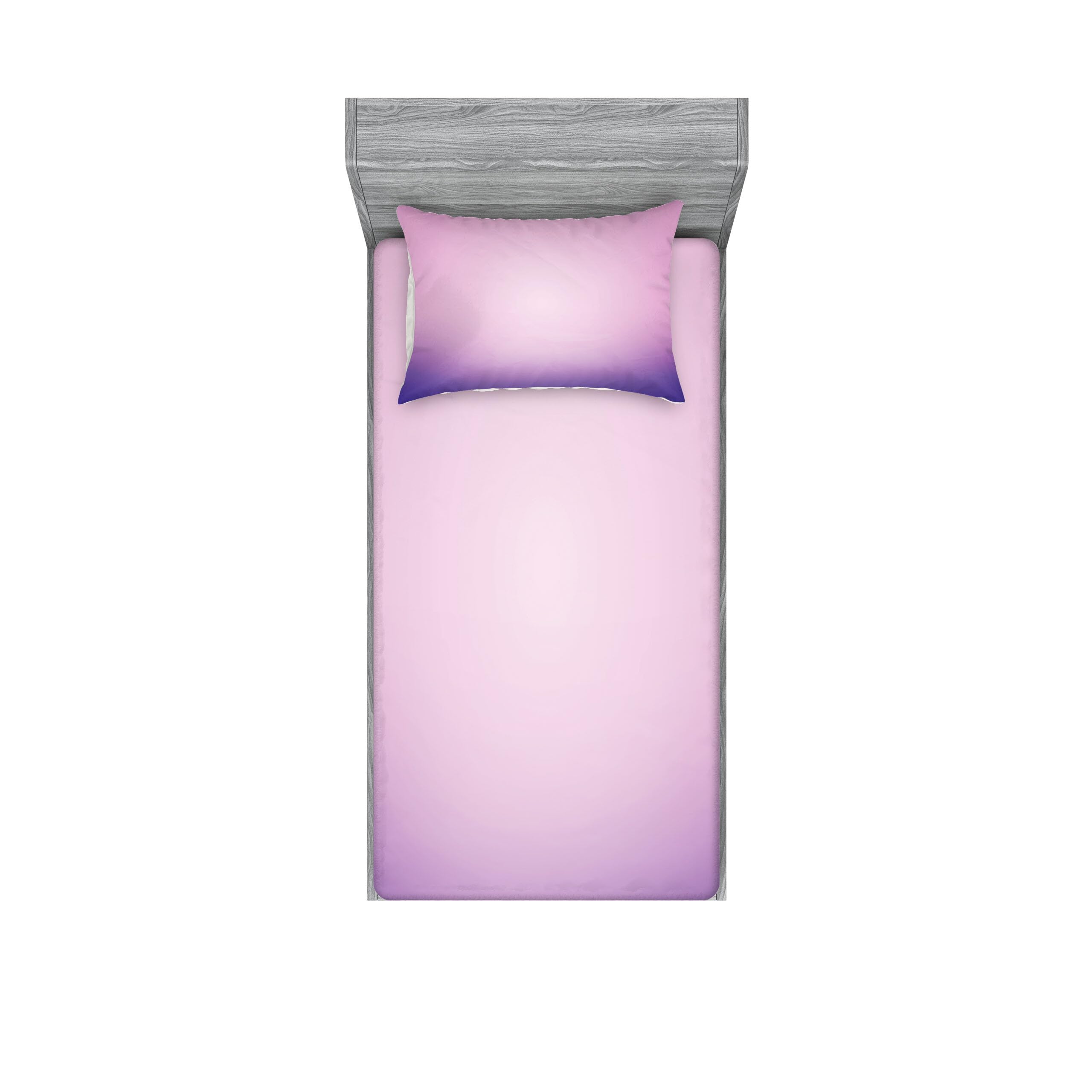 Ambesonne Lavender Fitted Sheet & Pillow Sham