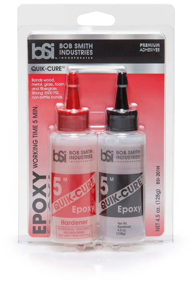 Bob Smith Industries BSI-201 Quik-Cure Epoxy (4.5 oz. Combined), Clear: Industrial & Scientific
