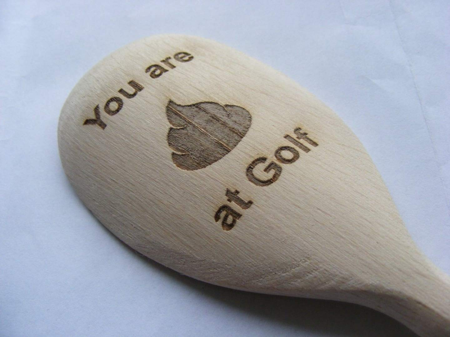 FastGame NEW ENGRAVED GOLF WOODEN SPOON LOSER BOOBY PRIZE WORST GOLFER NOVELTY GOLFING JOKE WOOD SURFACE KITCHEN COOKING BAKING GIFT PRESENT UK