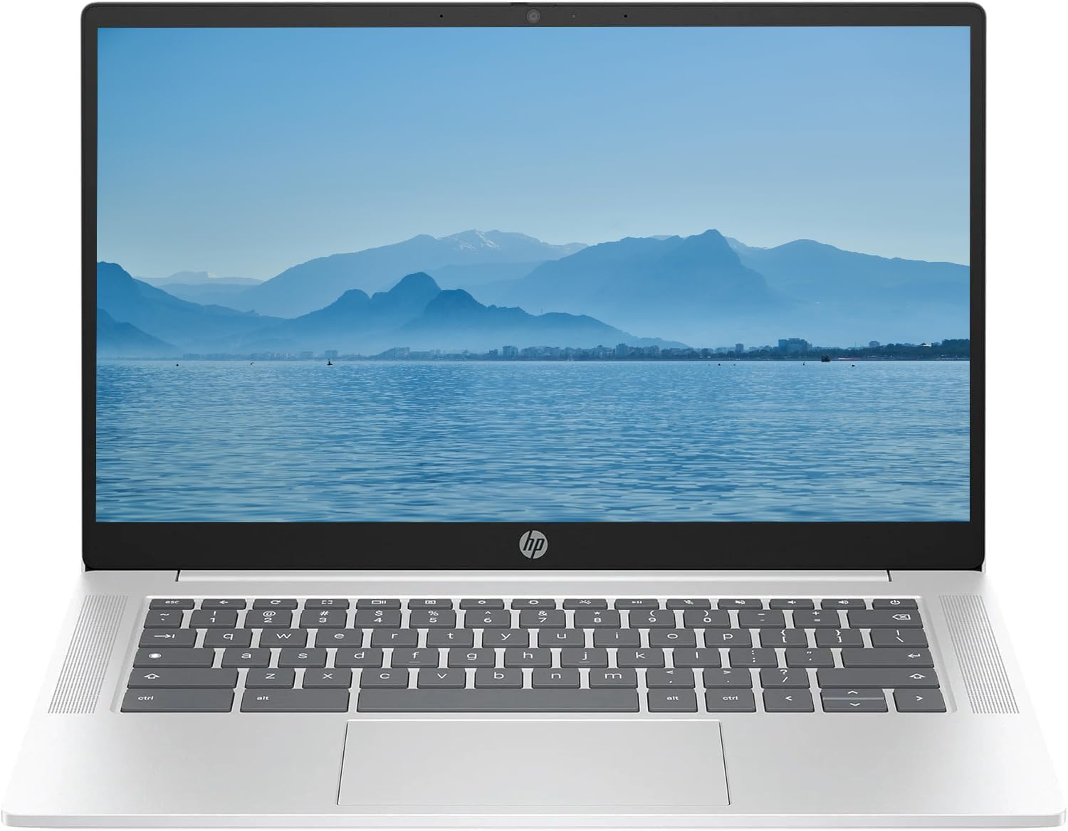 HP 2026 Lightweight Portable Chromebook, 14'' HD IPS Display, Intel Quad-Core N Processor Up to 3.70GHz, 4GB DDR5, 128GB SSD Storage, Ultra-Fast 6th Gen WiFi, Chrome OS, Pastel Silver, Renewed