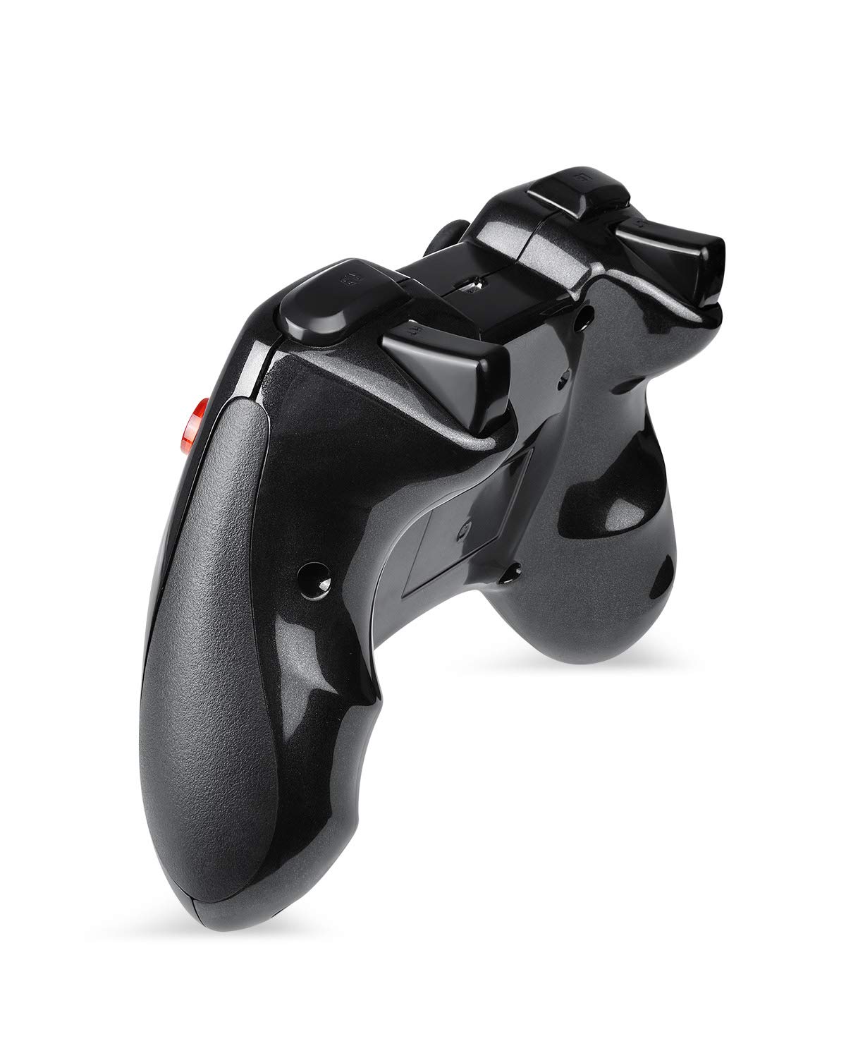 EasySMX 2.4G Wireless Controller for PS3, PC Gamepads with Vibration Fire Button Range up to 10m Support PC (black)
