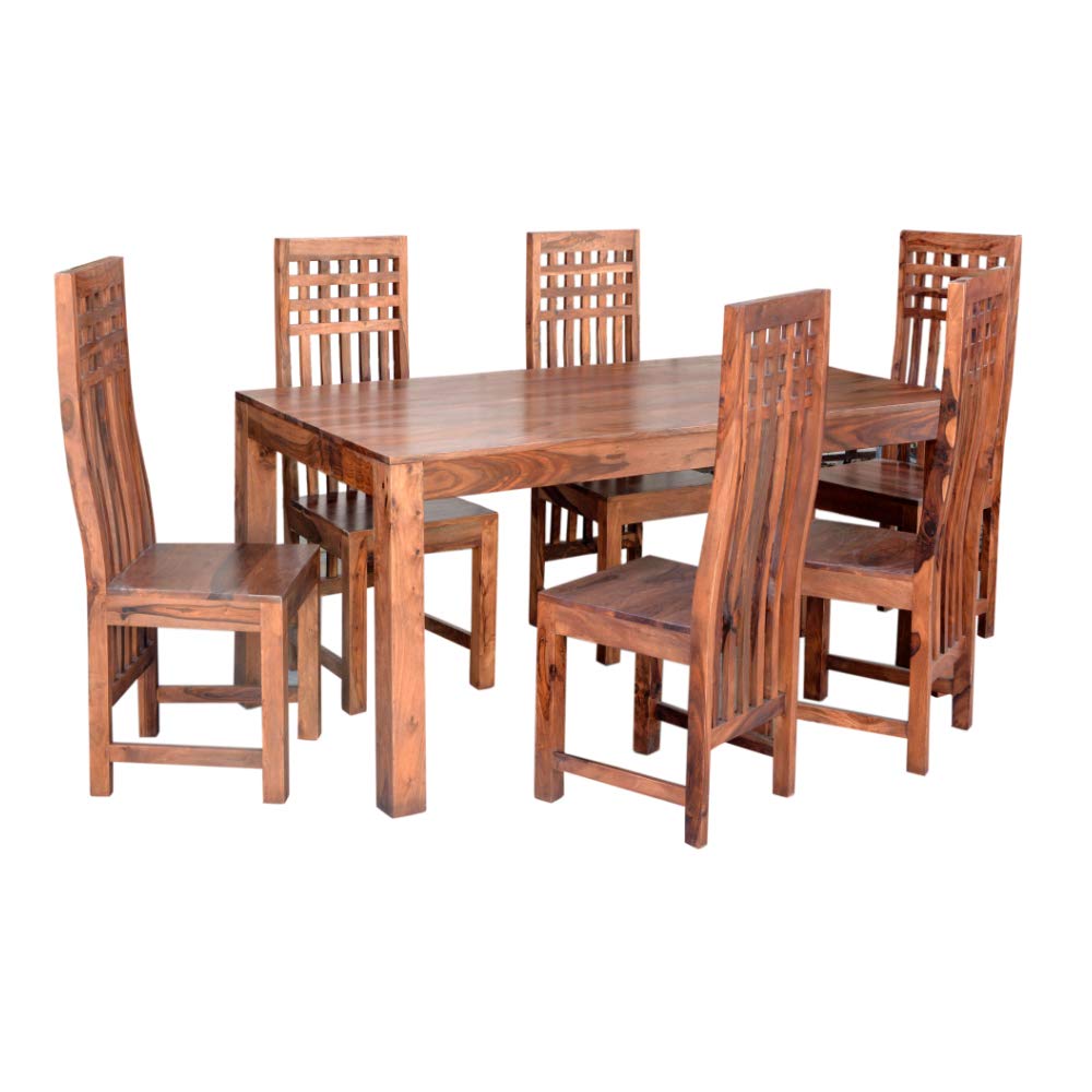 Modern Furniture Sheesham Indian Rosewood Wood 6 Seater Dining Table