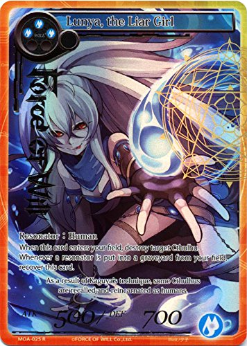 Force of Will - (X1) Card- Lunya, the Liar Girl - MOA-025 - (Full Art) R--The Millennia of Ages