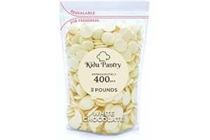 Kidu Pantry Melting Chocolate Wafers Bulk In Resealable Bag (White)