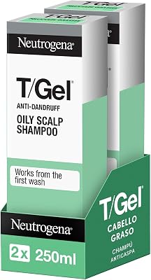 T/Gel Champú Anticaspa para Cabello Graso 250 ml 2 uds