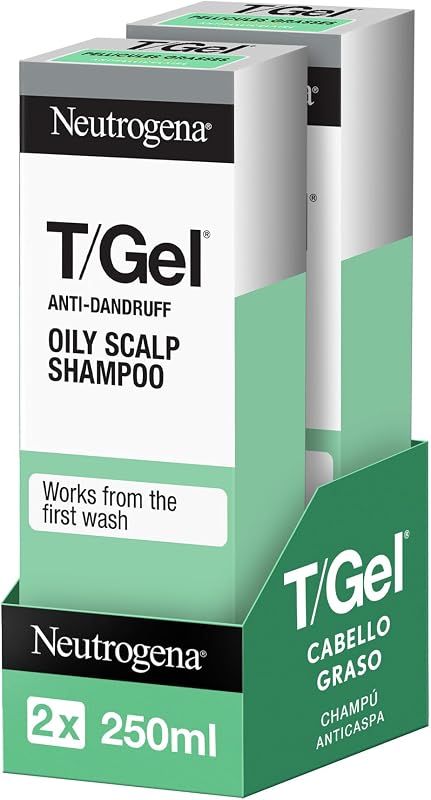 T/Gel Champú Anticaspa para Cabello Graso 250 ml 2 uds