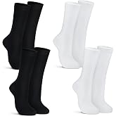 Croloose 4 Pairs Winter Silk Liner Hiking Socks Adults | Liner Socks Ultra-lightweight Hiking Liners Calf Sweat Absorption Socks for Men Women