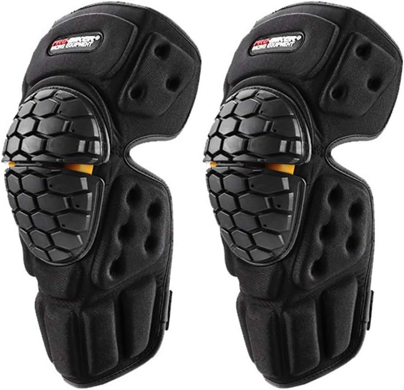 Mylujo Motorcycle Knee Pads Comfortable Soft Drop-proof Wear-resistant Knee Pads Motorcross Motorbike Protector Guard Two-pieces