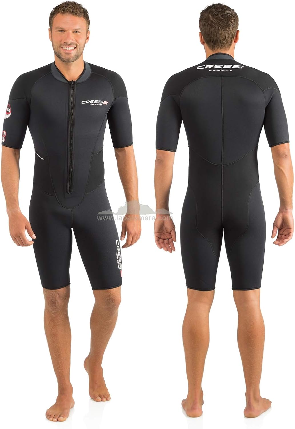 Cressi Men Endurance Short Wetsuit - Black, X-Large/Size 5 - Image 4