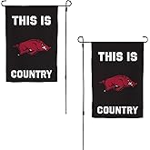 Desert Cactus University of Arkansas UA Garden Flag – 19 x 12 inch Arkansas Razorbacks Banner, For Outdoor Display and Events (Design L)