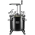 VEVOR Spray Paint Pressure Pot, 20L/5gal Pressure Pot Tank, 70 psi Adjustale Pressure, Steel Pressure Pot Paint Tank with Casters and Leak Repair Sealant, for Home Decor and Industry Painting