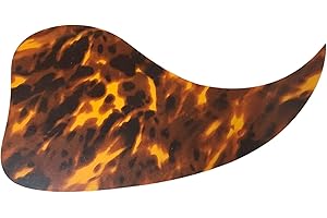 MUSICIAN OUTFITTERS Tortoise Acoustic Guitar Dreadnaught J45 Style Pickguard Self Adhesive (Light Brown)