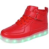 Kids Light Up Shoes with USB Charging Flashing LED Sneakers High Top Luminous Dancing Shoe for Boys and Girls Child Unisex
