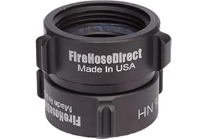 FireHoseDirect Aluminum 1 1/2 inch NH to 1 1/2 inch NH Double Female Fire Hose Adapter