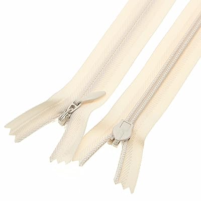 Arts Crafts Sewing Fasteners Segurcamp Com Shunli Inch Pcs Pack 3 Invisible Nylon Coil Zippers Beige Hidden Sewing Zipper For Diy Tailor Sewing Crafts