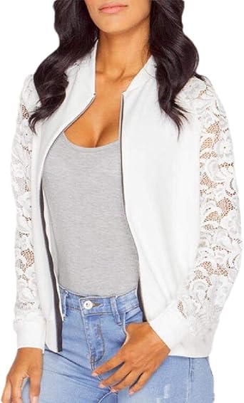 ladies white casual jackets