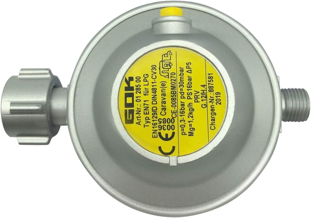 GOK Caravan Regulator 30 mbar 1.2 kg/h Amazon.co.uk Garden & Outdoors