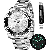 OLEVS Watches for Men Quartz Fashion Business Waterproof Analog Stainless Date Week Diamond Luminous Mens Watch