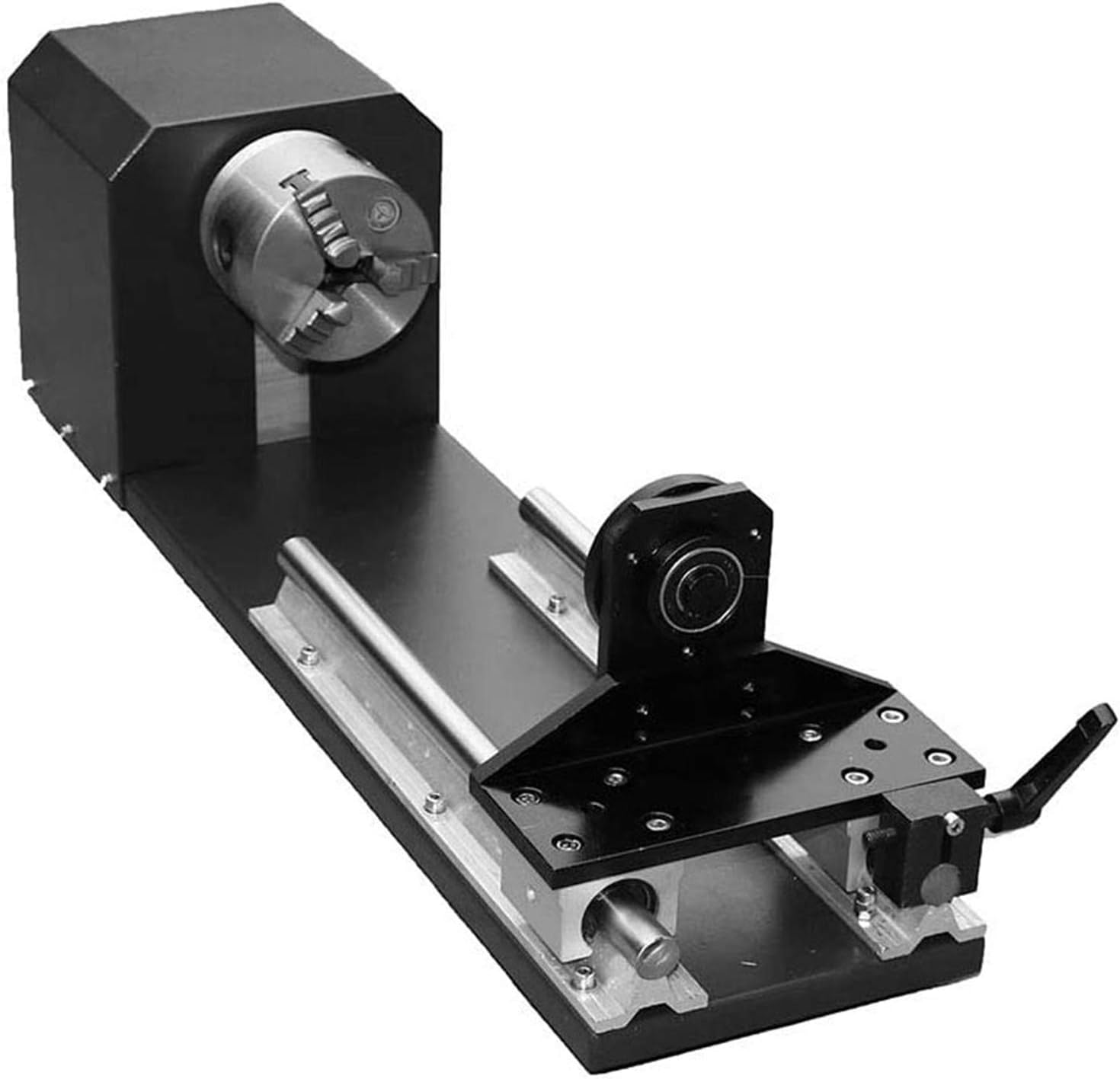CNC Router Rotary Axis Attachment for CO2 Laser Engraving Cutting