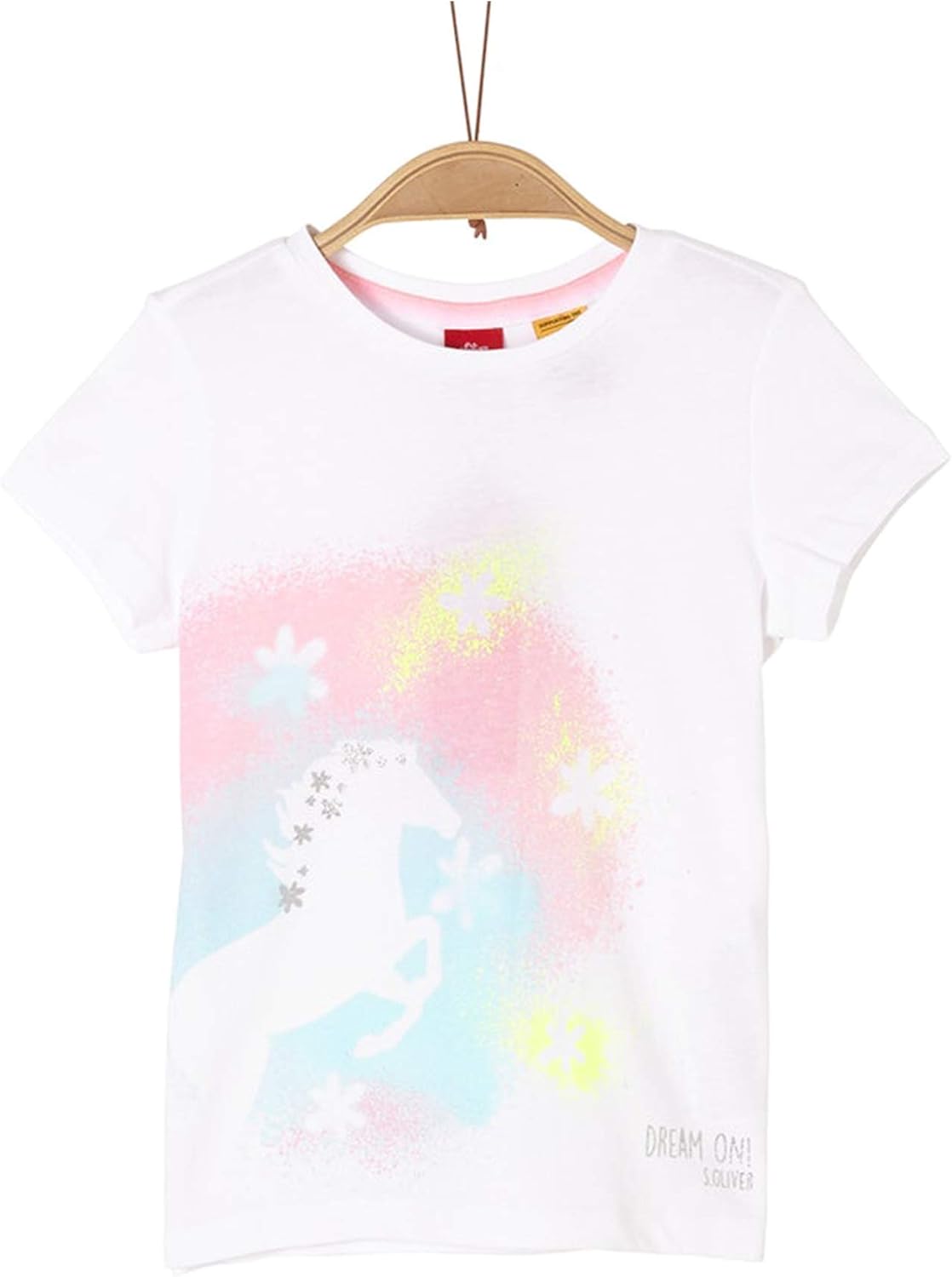 S.Oliver Baby-Mädchen T-Shirt Langarm - Mit Kragen Und Leoparden-Motiv