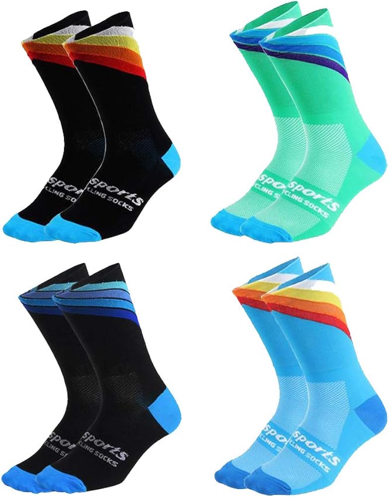 Men's Calf Socks, Wide Mid Calf Tube Socks Firm Compression Breathable