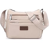 LassZone Womens Nylon Crossbody Bag Large Capacity Multi-layer Bags Shoulder Handbag Messenger Bag Travel Satchel Purse