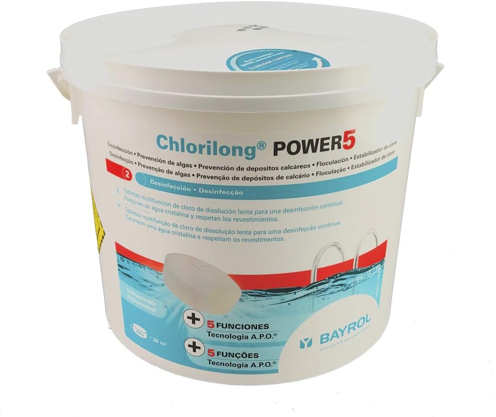 Chlorine 5 action Bayrol 5 kg Tablets 250 g