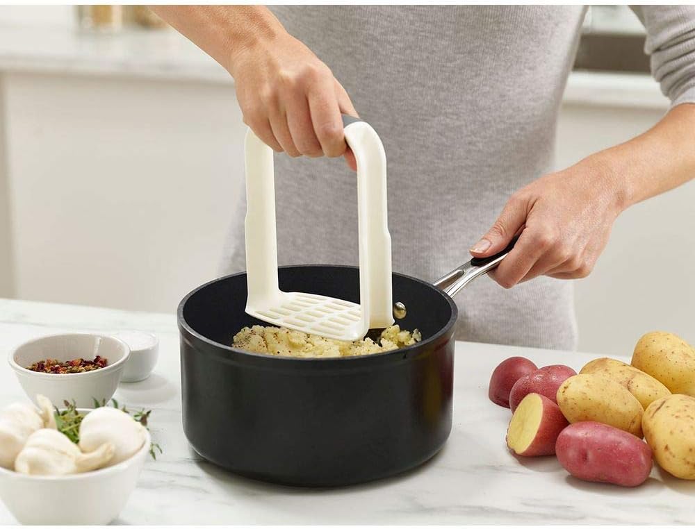 Joseph Joseph Easy-Mash Ergonomic Potato Masher, White, 4 - Image 5