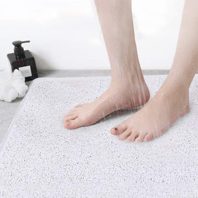 H.Versailtex Loofah Nonslip Bathtub Mats Massaging Bath and Shower