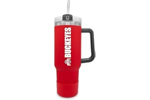 The Fanatic Group Ohio State University 40oz. Tumbler with Handle and Straw - Red