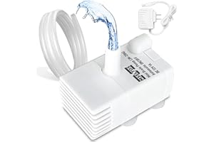 MSELTOS Automatic Small Sump Pump with Water Sensor, 5 FT Lift 55 GPH 115V/230V Mini Condensate Pump with Float Switch, Water Removal for Dehumidifier, Air Conditioner, Ice Maker, Basement, Auto On Off