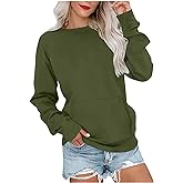 LRMQS Long Sleeve Shirts for Women Casual Plus Size Crewneck Sweatshirt Pullover 2025 Fall Trendy Sweat Shirt Winter Clothes
