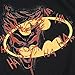 Batman Logo Joker Graffiti DC Comics T Shirt & Exclusive Stickers (X-Large) Black