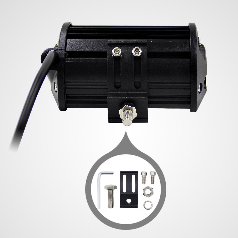 2PCS White 72W 24 Led Light Bar Off Road Driving Work Spot Beam Fog Lights Driving Light Lamp for Jeep Truck Motorcycle Van Wagon ATV SUV Pickup Marine Boat