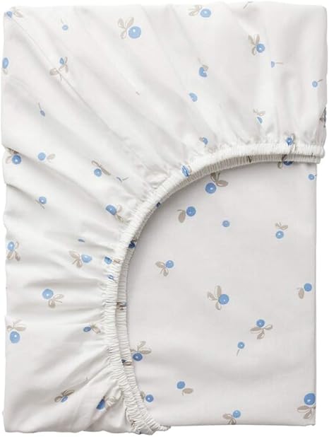 Ikea Rodhake Crib Fitted Sheet White 