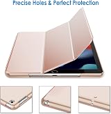 JETech Case for iPad 9/8/7 10.2-Inch Rose Gold Auto Wake Sleep view 3