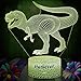 LLAMEVOL Dinosaur Kids Night Lights T Rex Christmas Gift Birthday Dino Toys 3D Illusion Lamp Boy Girl 7 Color