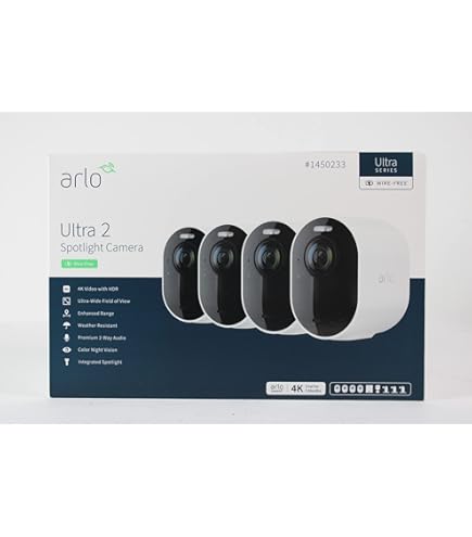 Arlo Technologies Ultra - 4K UHD Wire-Free Security 2 Camera